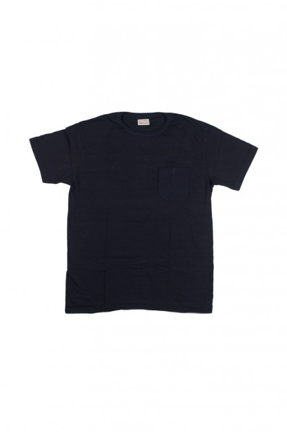 Stevenson Loopwheeled Crewneck T-Shirt - Indigo-Dyed 